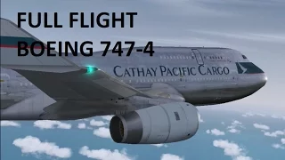 Full Flight - Cathay Pacific B747 - Amazing Tail View