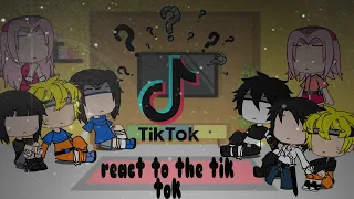 team 7 and his future reacts is tik tok//(sasunaru)(sakuhina)//Naruto//gacha club//