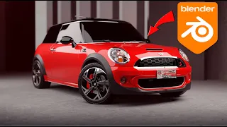 car modeling in blender 4.0  minicooper part 2