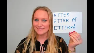 Video 689 Etter, etter at og etterpå