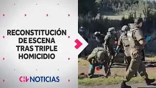 Realizan reconstitución de escena tras triple homicidio de carabineros en Cañete - CHV Noticias
