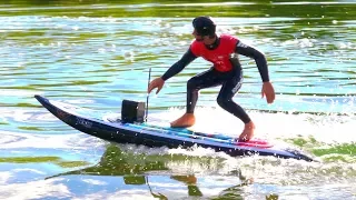 RC SURFBOARD - VERY Fast & Upgraded! KYOSHO Surfer 3.0 - RC ADVENTURES