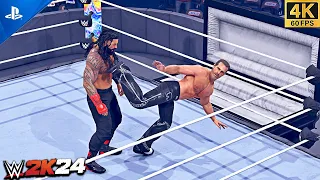 WWE 2K24 - Shawn Michaels VS Roman Reigns - Casket Match | 4K PS5