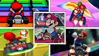 Evolution Of RAINBOW ROAD In Mario Kart Series + Mario Kart Arcade GP (1992-2017)