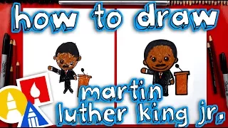 How To Draw Cartoon Martin Luther King Jr