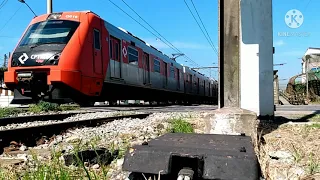 Movimentação de trem na estação de Rio Grande da Serra Sp no serviço 710