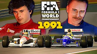 PLAYING AN INSANE F1 1991 SEASON MOD FOR THE MODERN F1 GAME! SENNA V MANSELL!