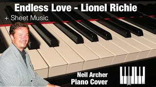 Endless Love - Lionel Richie & Diana Ross - Piano Cover + Sheet Music