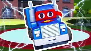 Carl Transform i mini ciężarówka w Miasto Samochodów | Samochody bajka o maszynach dla dzieci