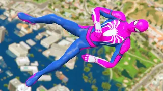 GTA 5 Spiderman Jumps/Fails (Ragdolls/Euphoria Physics) #3