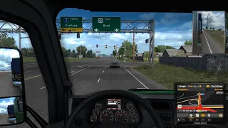 American Truck Simulator , New UTAH DLC , Portland - Salt Lake City . Distance 853 Miles . 4K .