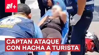 Atacan con un hacha a turista canadiense en el centro de Mérida - N+