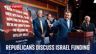 Senate Republicans speak about resolution condemning restrictions on weapons for Israel