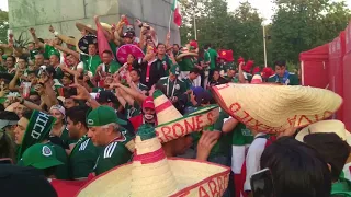 Мексика празднует победу над Германией на Чемпионате мира по футболу