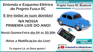 PROJETO MINI FUSCA RC ENTENDA O ESQUEMA ELÉTICO e Como fazer um carrinho de controle Remoto