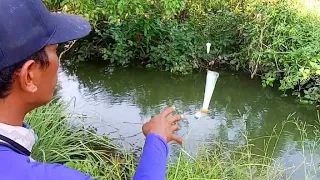 Luar biasa !!! spot mancing blanak disungai kecil ini ikan belanak pada kelihatan