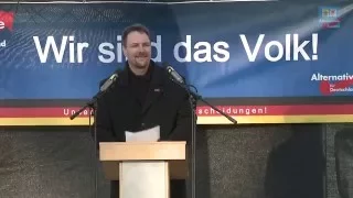 AfD-Demo Neubrandenburg 09.01.2016: Rede Andreas Rösler