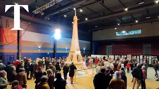 Man builds tallest matchstick model of the Eiffel Tower