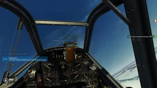 BF-109F4 vs Yak-1- Тактически грамотный бой.