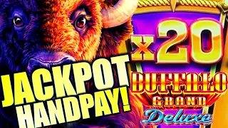 ★DOUBLE JACKPOT HANDPAY!?★ X20 WHEEL SPIN!! BUFFALO REVOLUTION & BUFFALO GRAND DELUXE Slot Machine