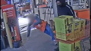 Alleged shoplifter brutally punches senior Home Depot employee, surveillance video shows