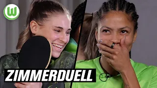 Wer ist Social Media-süchtig? 🤳😅 Jule & Sveindis im Zimmerduell