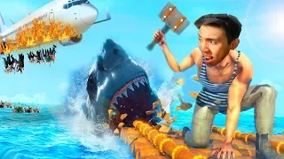 ВЫЖИВАНИЕ на ПЛОТУ! День 1 в игре Ocean Nomad: Выживание на плоту / Raft Mobile