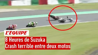 8 Heures de Suzuka : Crash impressionnant entre deux motos dès le 1er tour, Honda brille - Le résumé