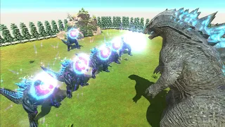 How many baby Godzilla Earth can defeat giant Godzilla 2014 ? - Animal Revolt Battle Simulator