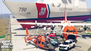 GTA 5 - Stealing United States Coast Guard Vehicles with Michael! | (Real Life Cars) #100