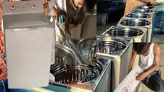 How to make washing machine in local factory.  Amazing technique