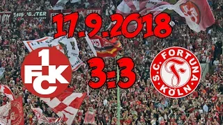 1. Fc Kaiserslautern 3:3 FC Fortuna Köln – 17.9.2018 – Eine gefühlte Niederlage