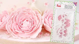 How To Make Quick & Easy Sugar Peonies using The Easiest Peony Ever Cutter