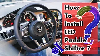 How  to Install TDD LED Paddle Shifter on VW Golf GTI MK7 R Sciccor Areton?  NEW 2023