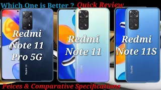 Redmi Note 11 Pro 5G Vs Redmi Note 11 Vs Redmi Note 11S | Before Purchase see it Globally Launched