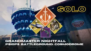 Solo Grandmaster Nightfall "PsiOps Battleground: Cosmodrome" in 36 min - Solar Warlock - Destiny 2