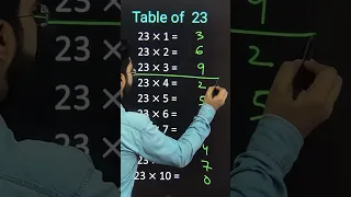 Table 23 trick | #tricks #maths #shorts #short #table23 #katarsinghclasses #youtubeshorts