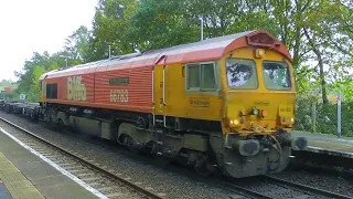 Felixstowe Container Freight Trains passing through Westerfield 11/11/21