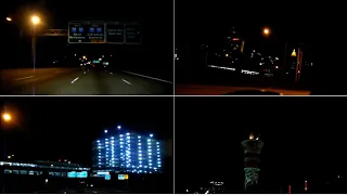 Atlanta at night (driving 75 north at 3am)