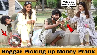 Beggar Picking Up Money With A Twist Prank @OverDose_TV_Official