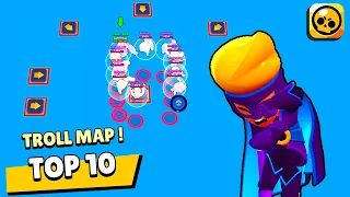 on a eu LES MAPS 99% IMPOSSIBLES ! 🤯 BEST OF TOP 10 TROLL Map Survivant  Brawl Stars Ep17
