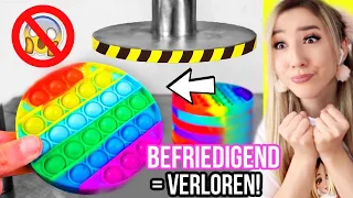 Zerstöre bunte FIDGET TOYS (versuche nicht BEFRIEDIGT zu sein in TRY not to get satisfied Challenge)