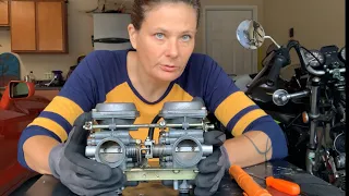 Synchronizing dual motorcycle carbs  without carb vacuum gauge