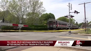 Woman seriously injured by Commuter Rail train