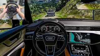 BeamNG Drive - Audi A6(C8) 3.0 TFSI [Steering Wheel gameplay]