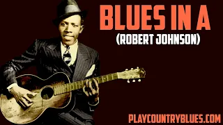 Blues in A (Robert Johnson) - Delta Blues Guitar Lesson taught by Tom Feldmann