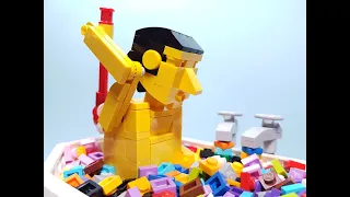 Bath time, a LEGO automaton