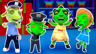 Dancing Zombies in the Supermarket | Cartoon for Kids | Dolly and Friends - Thailand