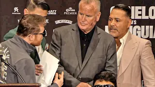 CANELO & OSCAR DE LA HOYA SEPARATED! Former friends almost COME TO BLOWS