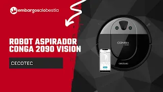 Robot aspirador Cecotec Conga 2090 Vision 4 en 1 Alexa Google Home negro | Embargosalobestia